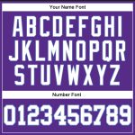Personalized Purple White Pinstripe White-Light Blue Authentic Basketball Jersey Team Custom Name and Number