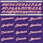 Personalized Purple White-Red Authentic Baseball Jersey Team Custom Name and Number