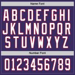 Personalized Purple White-Red Hockey Jersey Team Custom Name and Number