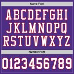Personalized Purple White-Red Mesh Authentic Throwback Football Jersey Team Custom Name and Number