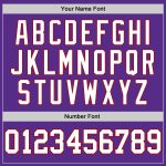 Personalized Purple White-Red Performance T-Shirt Team Custom Name and Number