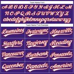 Personalized Purple White-Red Performance Vapor Golf Polo Shirt Team Custom Name and Number