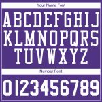 Personalized Purple White Round Neck Basketball Jersey Team Custom Name and Number