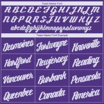 Personalized Purple White Round Neck Basketball Jersey