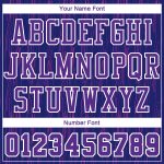 Personalized Purple White Round Neck Sublimation Basketball Suit Jersey Team Custom Name and Number
