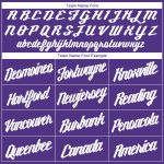 Personalized Purple White Round Neck Suit Basketball Jersey Team Custom Name and Number