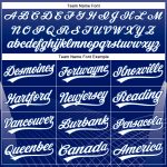 Personalized Purple White-Royal 3D Pattern Design Crossed Lines Authentic Baseball Jersey Team Custom Name and Number