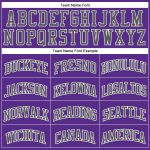 Personalized Purple White Steel Gray-Black Authentic Throwback Basketball Jersey Team Custom Name and Number