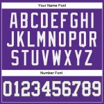 Personalized Purple White Steel Gray-Black Authentic Throwback Basketball Jersey Team Custom Name and Number