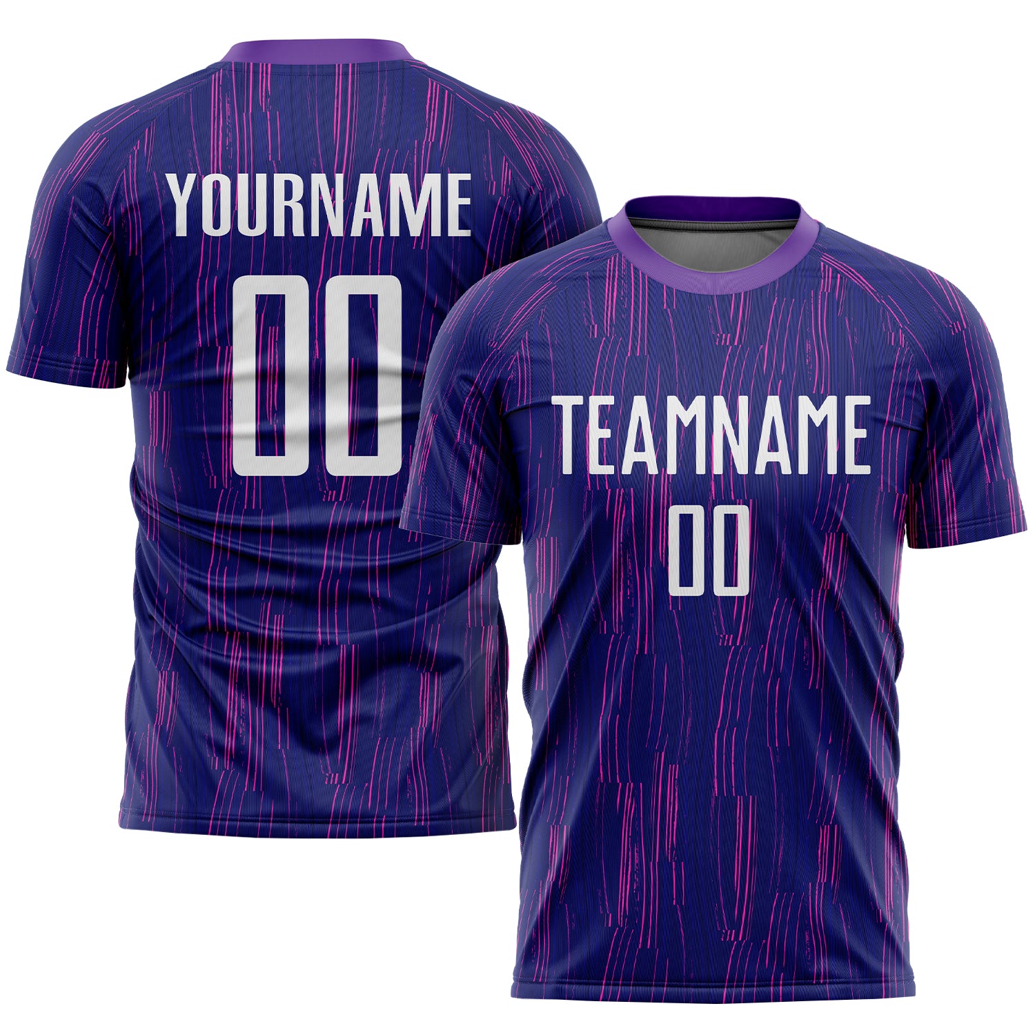 Personalized Purple White Sublimation Soccer Uniform Jersey