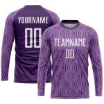 Personalized Purple White Sublimation Soccer Uniform Jersey Team Custom Name and Number