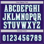Personalized Purple White-Teal Authentic Baseball Jersey Team Custom Name and Number