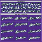 Personalized Purple White-Teal Authentic Throwback Basketball Jersey Team Custom Name and Number