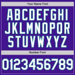 Personalized Purple White-Teal Mesh Authentic Throwback Baseball Jersey Team Custom Name and Number