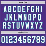 Personalized Purple White-Teal Mesh Authentic Throwback Football Jersey Team Custom Name and Number