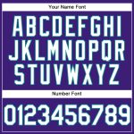 Personalized Purple White-Teal Performance Vapor Golf Polo Shirt Team Custom Name and Number