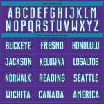 Personalized Purple White-Teal Pinstripe Fade Fashion Sublimation Soccer Uniform Jersey Team Custom Name and Number