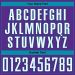 Personalized Purple White-Teal Pinstripe Fade Fashion Sublimation Soccer Uniform Jersey Team Custom Name and Number