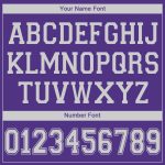 Personalized Purple White V-Neck Basketball Jersey Team Custom Name and Number