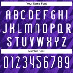 Personalized Purple White Zigzag Shape Sublimation Volleyball Uniform Jersey Team Custom Name and Number
