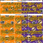 Personalized Purple Yellow Bay Orange-Black 3D Pattern Halloween Skull Authentic Baseball Jersey Team Custom Name and Number