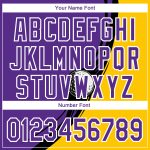 Personalized Purple Yellow-Black 3D Pattern Design Golf Ball Performance Golf Polo Shirt Team Custom Name and Number