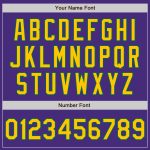 Personalized Purple Yellow-Kelly Green Authentic Raglan Sleeves Baseball Jersey Team Custom Name and Number
