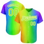 Personalized Rainbow For Pride Month Love Is Love LGBT 3D Authentic Baseball Jersey