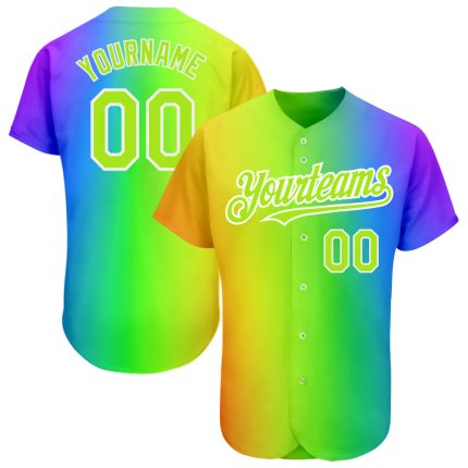 Personalized Rainbow For Pride Month Love Is Love LGBT 3D Authentic Baseball Jersey