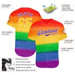 Personalized Rainbow For Pride Month Love Is Love LGBT Authentic Baseball Jersey