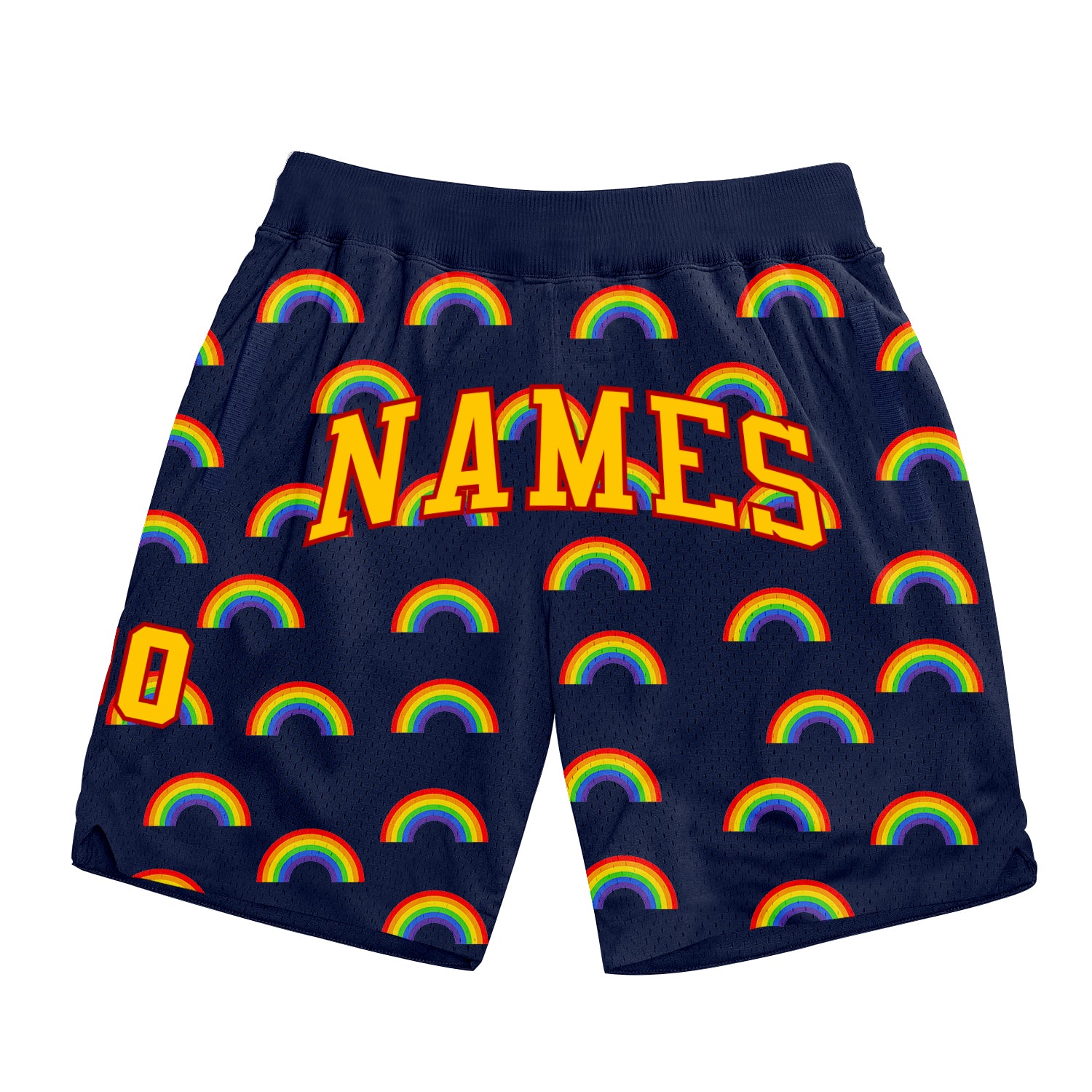 Personalized Rainbow For Pride Month Love Is Love LGBT Authentic Basketball Shorts Team Custom Name and Number