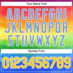 Personalized Rainbow For Pride Month Love Is Love LGBT Performance T-Shirt Team Custom Name and Number