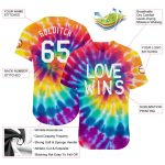 Personalized Rainbow For Pride Month Love Wins LGBT Authentic Baseball Jersey Team Custom Name and Number