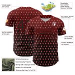Personalized Red Black 3D Pattern Design Gothic Style Devil Authentic Baseball Jersey Team Custom Name and Number