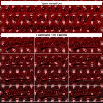 Personalized Red Black 3D Pattern Design Gothic Style Devil Authentic Baseball Jersey Team Custom Name and Number