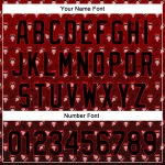Personalized Red Black 3D Pattern Design Gothic Style Devil Authentic Baseball Jersey Team Custom Name and Number