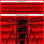 Personalized Red Black 3D Pattern Design Side Sharp Edges Authentic Baseball Jersey Team Custom Name and Number