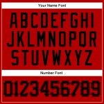 Personalized Red Black Authentic Baseball Jersey Team Custom Name and Number