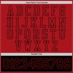 Personalized Red Black Bomber Full-Snap Varsity Letterman Two Tone Jacket