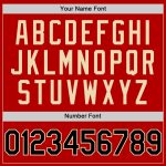 Personalized Red Black-Cream Authentic Throwback Baseball Jersey Team Custom Name and Number