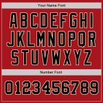 Personalized Red Black-Cream Authentic Two Tone Baseball Jersey Team Custom Name and Number