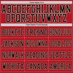 Personalized Red Black-Cream Mesh Authentic Football Jersey Team Custom Name and Number