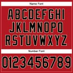 Personalized Red Black-Cream Mesh Authentic Football Jersey Team Custom Name and Number