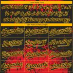 Personalized Red Black-Gold 3D Pattern Design Authentic Baseball Jersey Team Custom Name and Number