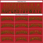 Personalized Red Black-Gold Authentic Drift Fashion Baseball Jersey Team Custom Name and Number