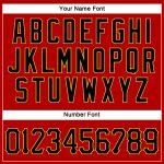 Personalized Red Black-Gold Authentic Sleeveless Baseball Jersey Team Custom Name and Number