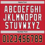 Personalized Red Black-Gold Hockey Jersey Team Custom Name and Number