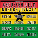 Personalized Red Black Gold-Kelly Green Sublimation Ghanaian Flag Soccer Uniform Jersey Team Custom Name and Number