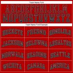 Personalized Red Black-Gray Authentic Drift Fashion Baseball Jersey Team Custom Name and Number
