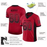 Personalized Red Black-Gray Mesh Drift Fashion Football Jersey Team Custom Name and Number